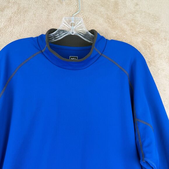 REI Co-Op Hiking Shirt Mens‎ XL Blue Base Layer Activewear Outdoor Long Sleeve - Picture 7 of 12